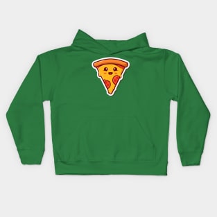 Cute Slice Of Pizza Kids Hoodie